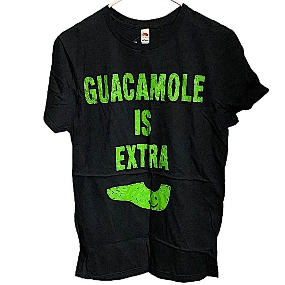 Funny Tee Women’s Size Small T-shirt New Cute Guacamole Is Extra Shirt